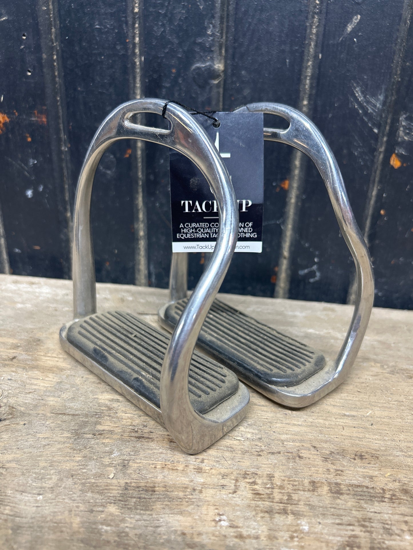 Stirrup Irons - Black Rubber Easy Release