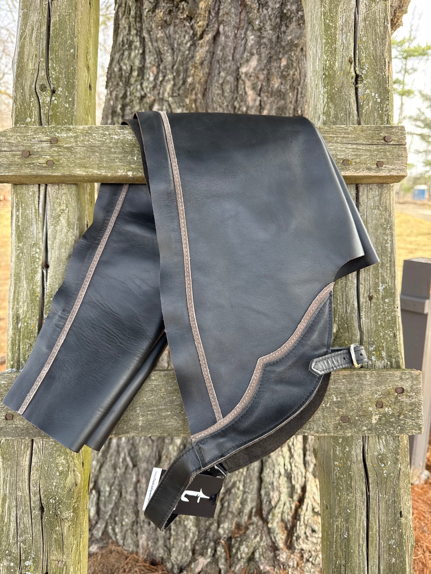 NEW English Schooling Chaps Top Grain Leather
