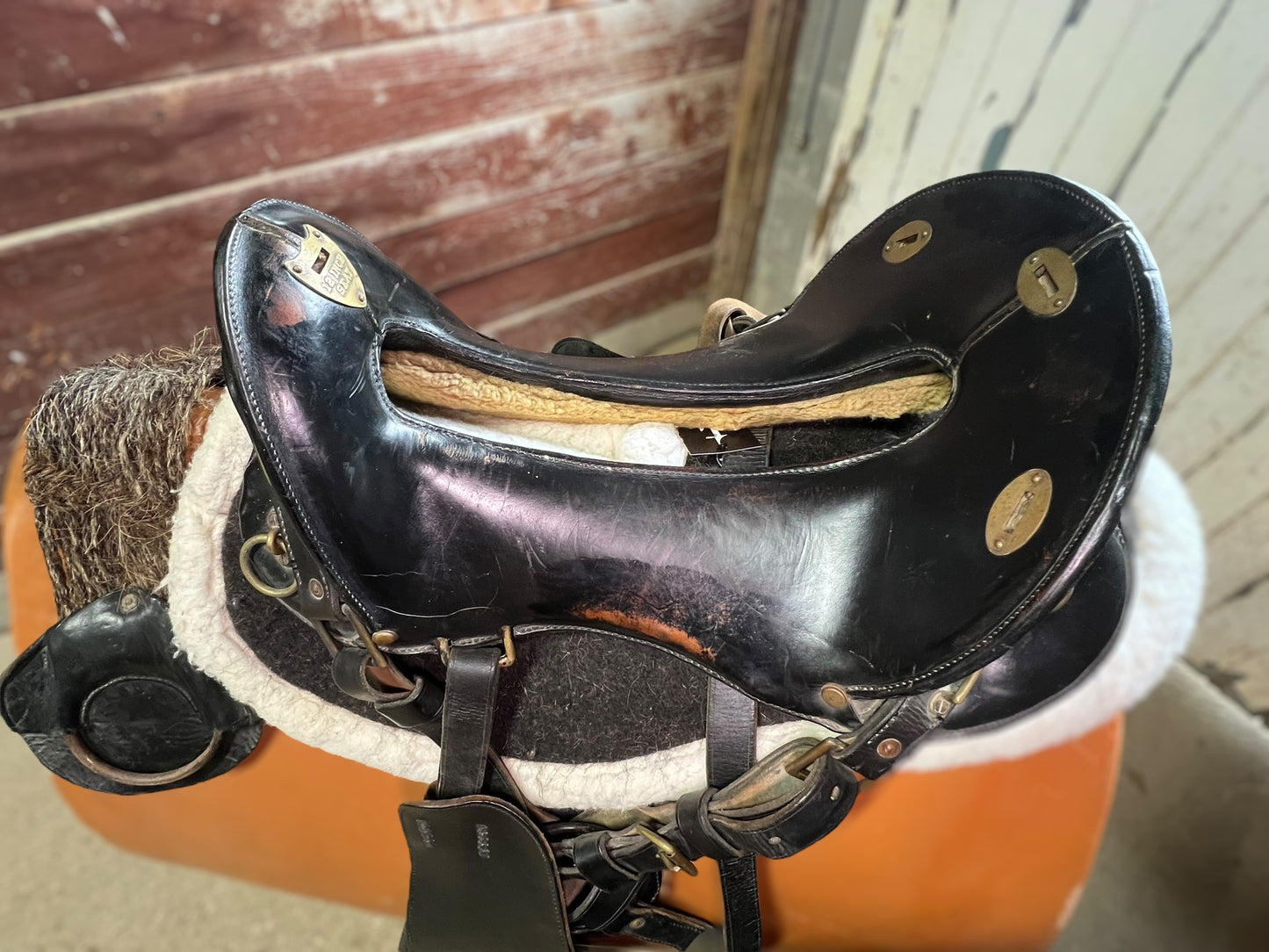 Saddle - McClellan Cavalry Saddle, Stirrups and Horsehair Girth
