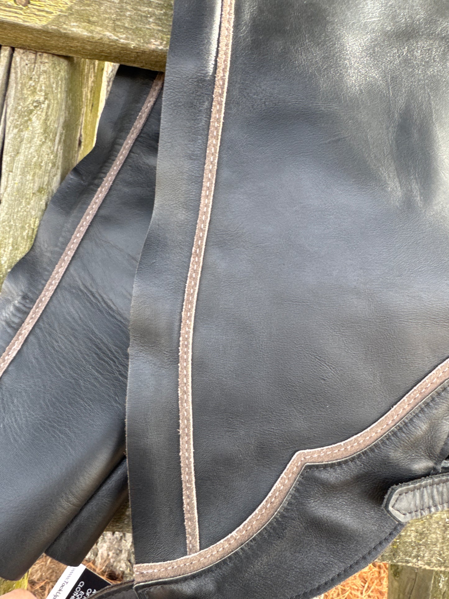 NEW English Schooling Chaps Top Grain Leather