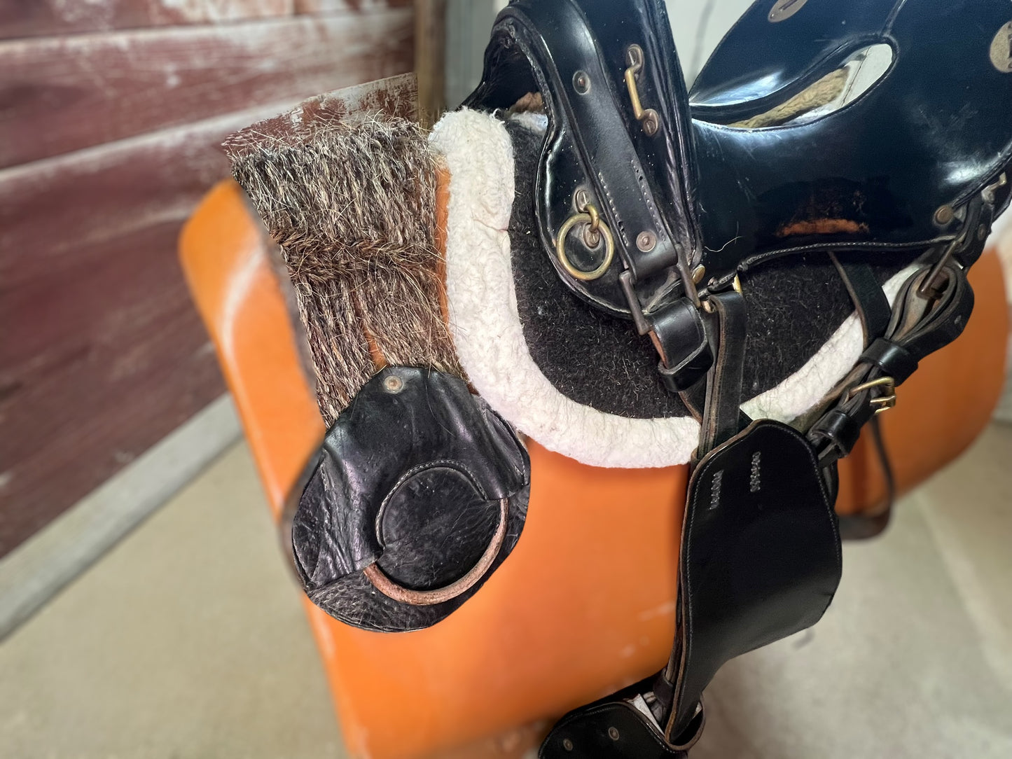 Saddle - McClellan Cavalry Saddle, Stirrups and Horsehair Girth