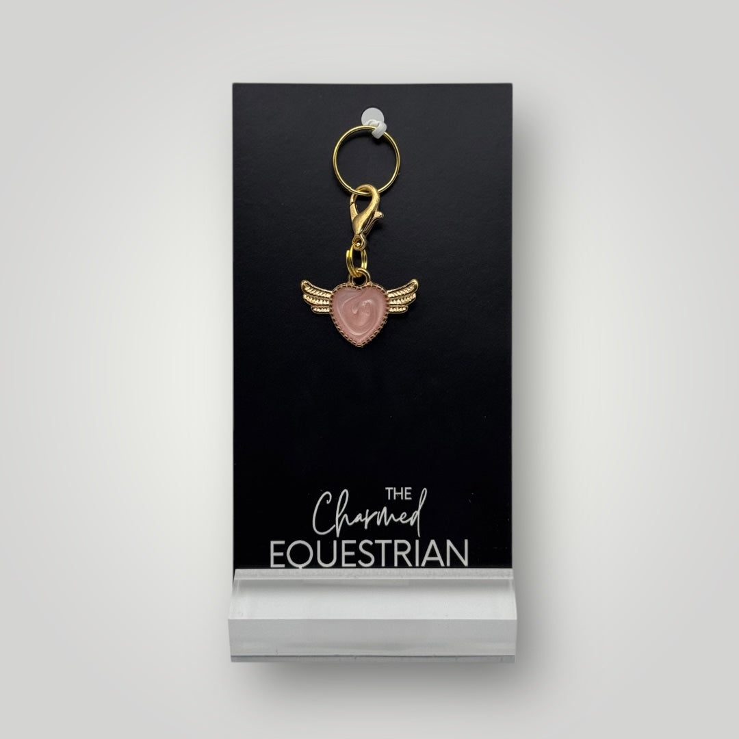 Winged Heart Charm
