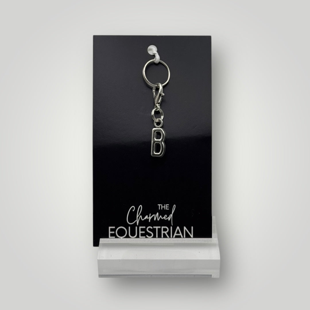 Charms - Outline Letters - Silver