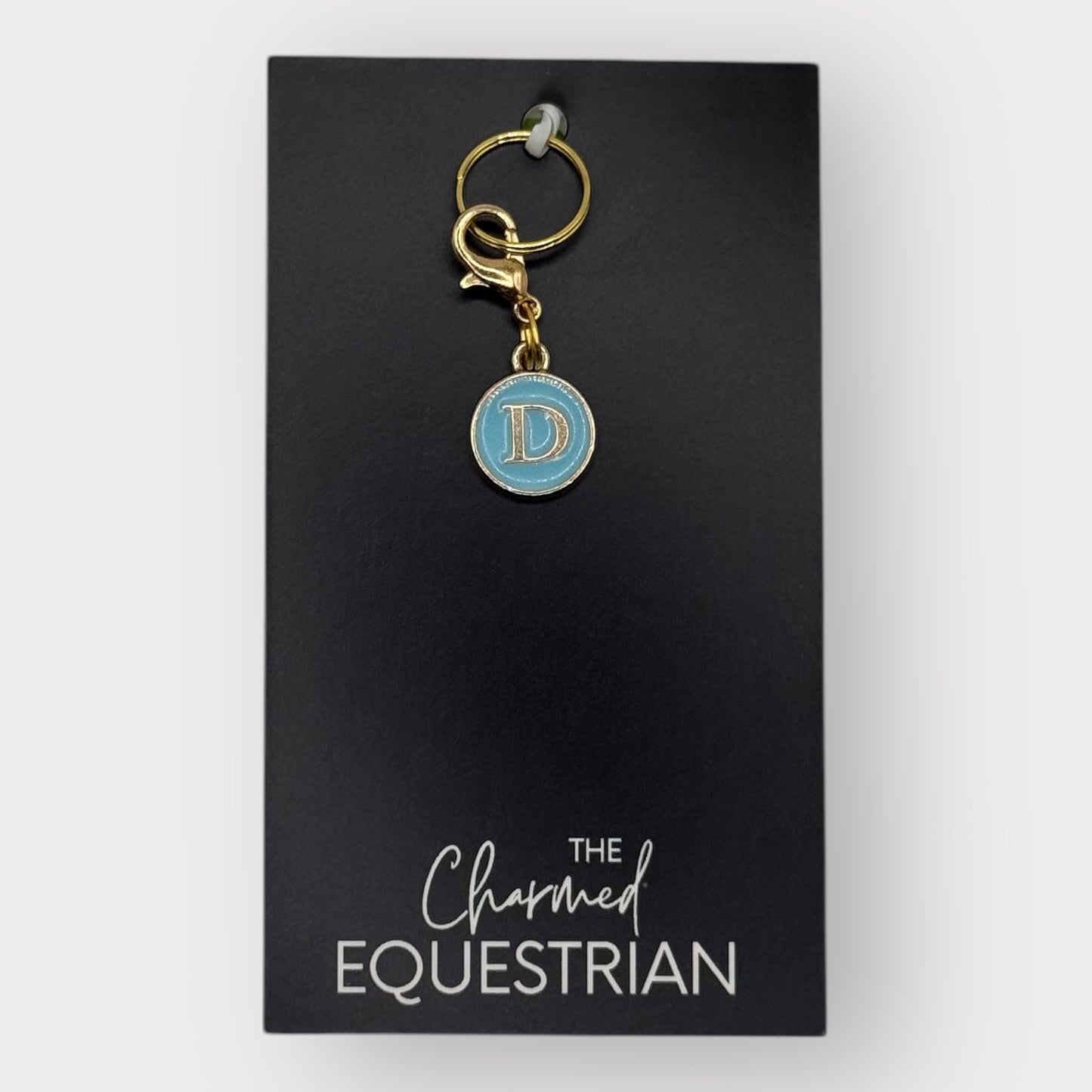 Charms - Medallion Letters - Blue/Gold