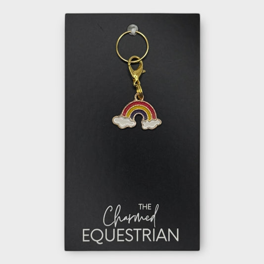 Rainbow in Gold Charm