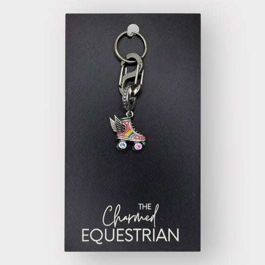 Premium Roller Skate with Wings Charm