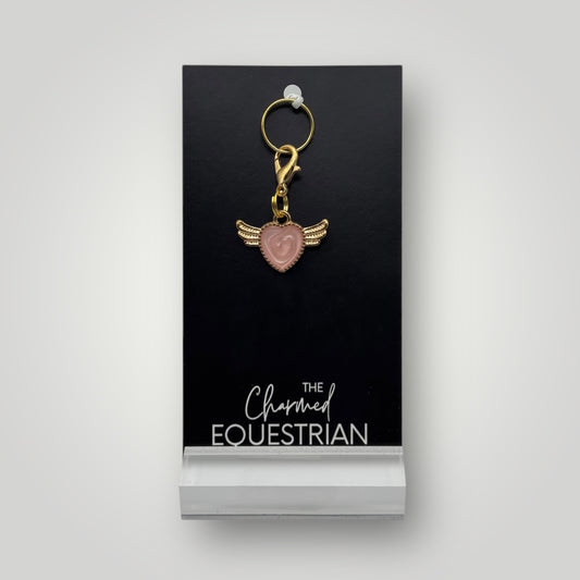 Winged Heart Charm