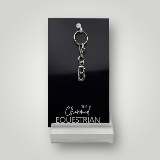 Charms - Outline Letters - Silver